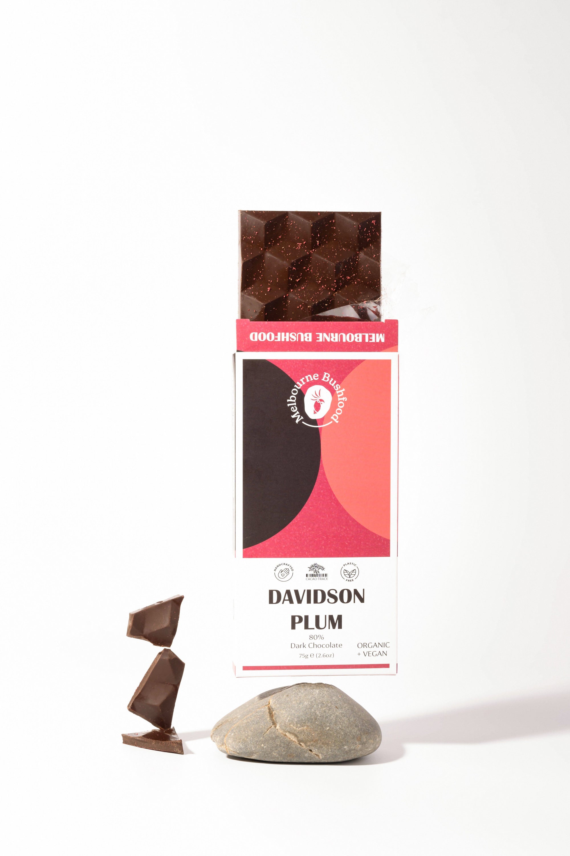 80% - Davidson Plum Dark Chocolate chocolate Melbourne Bushfood 