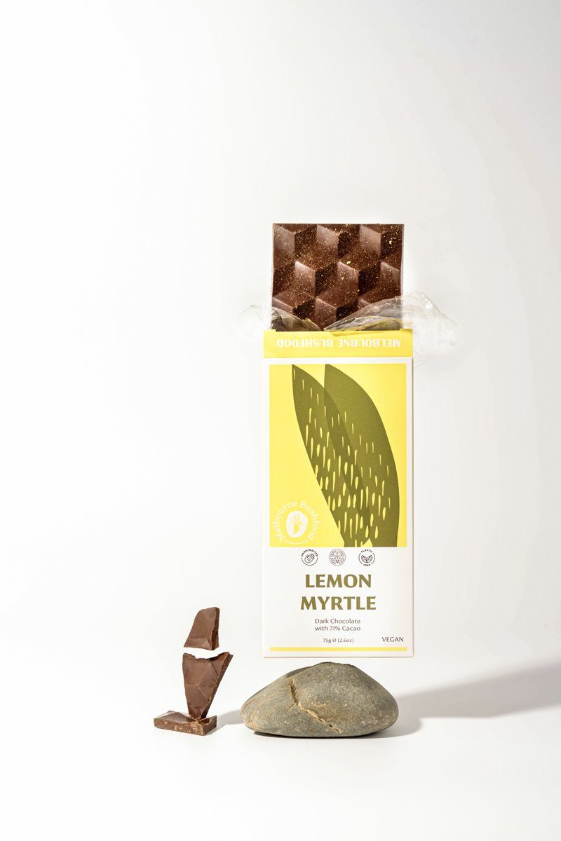71% - Lemon Myrtle Dark Chocolate chocolate Melbourne Bushfood 